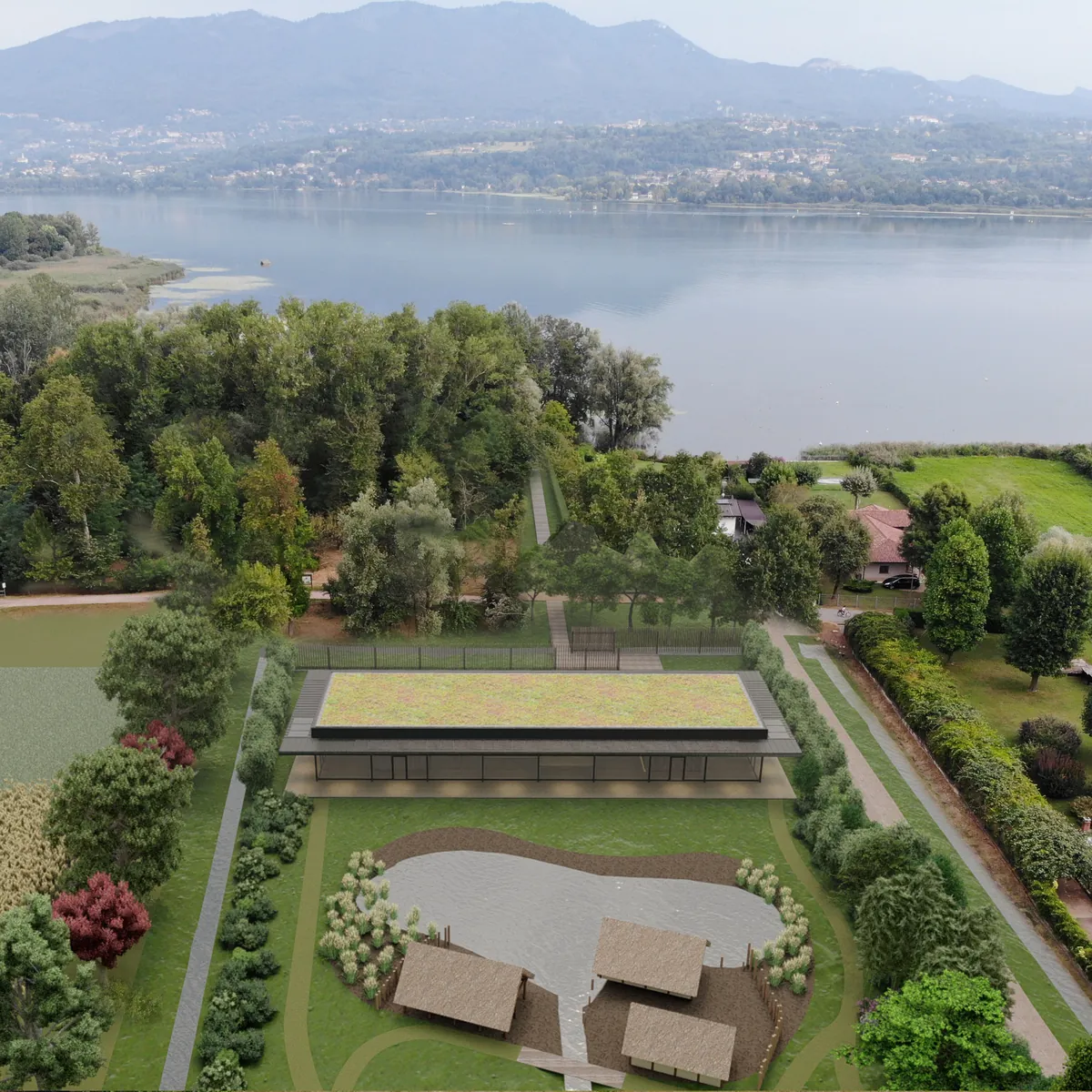 Aerial view of the Museum